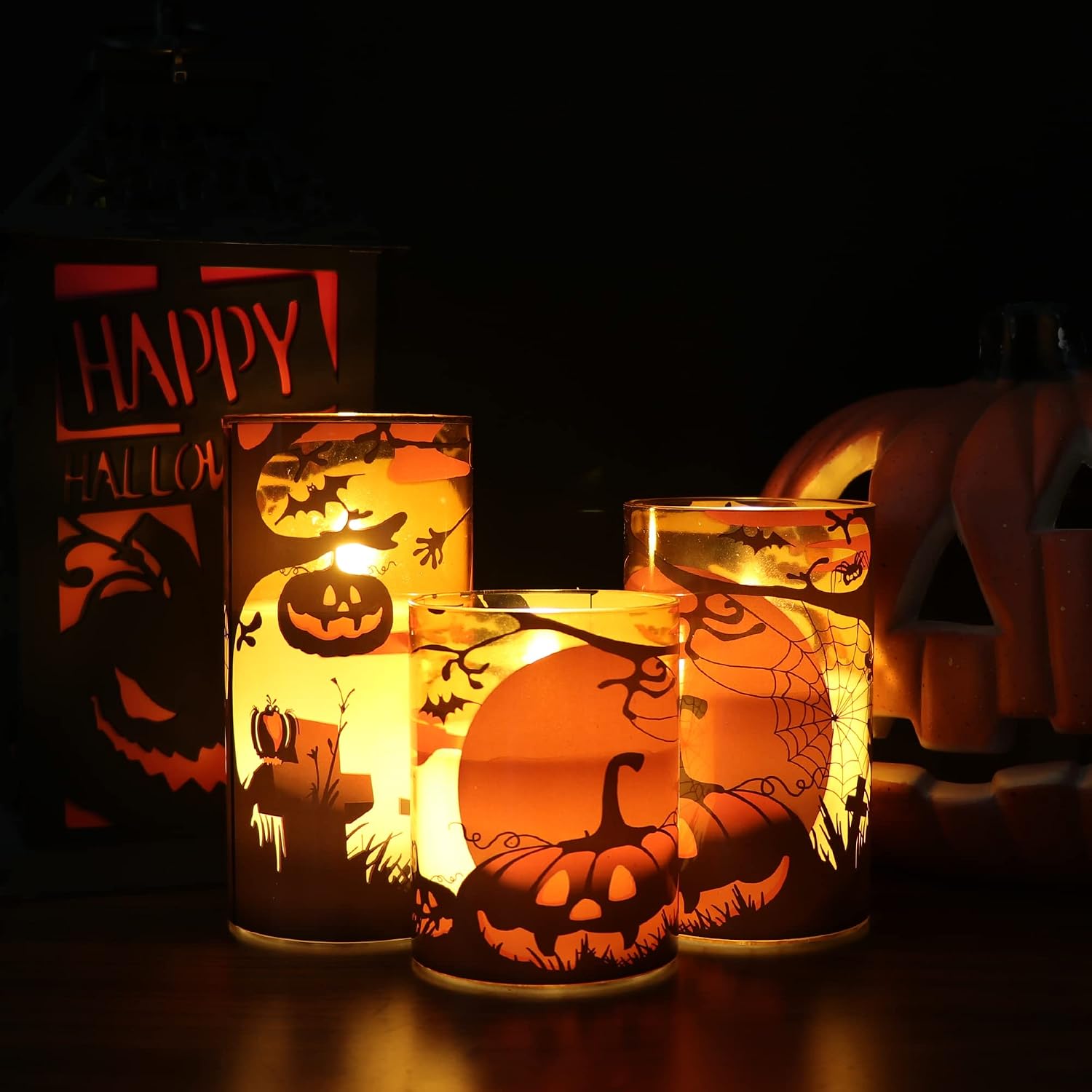 Detalle de Eldnacele Flameless Candles Real Wax