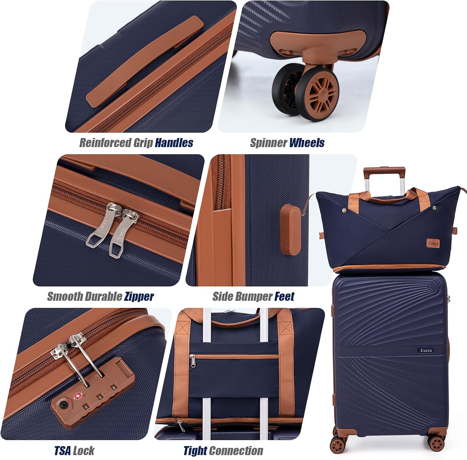 Thumbnail 2 de Eeeza 5-Piece Luggage Set 20/24/28 in.