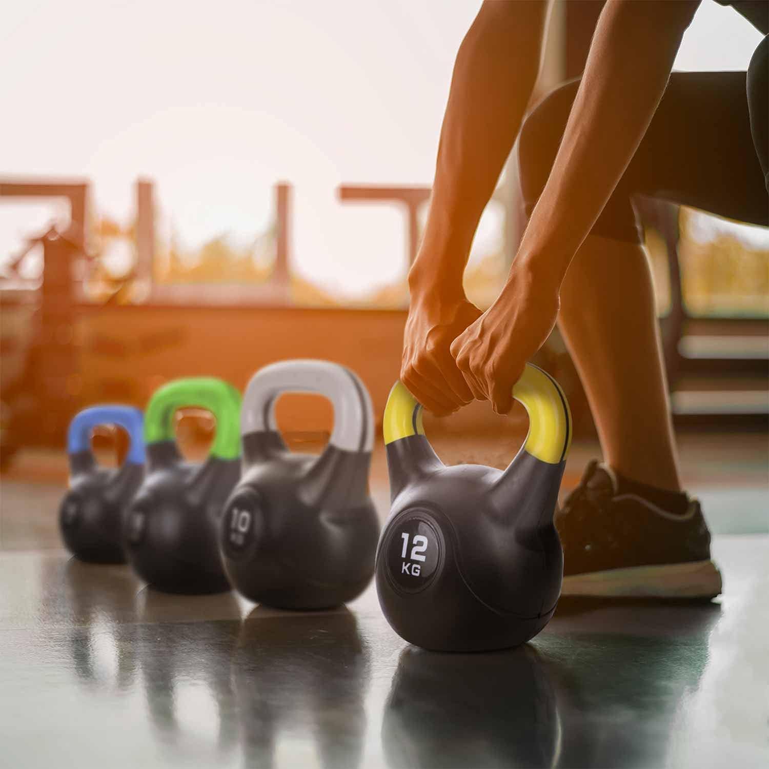 Thumbnail 4 de Body & Mind® Kettlebell Kugelhantel 2–20 kg – Workout-Gewichtshantel aus Kunststoff