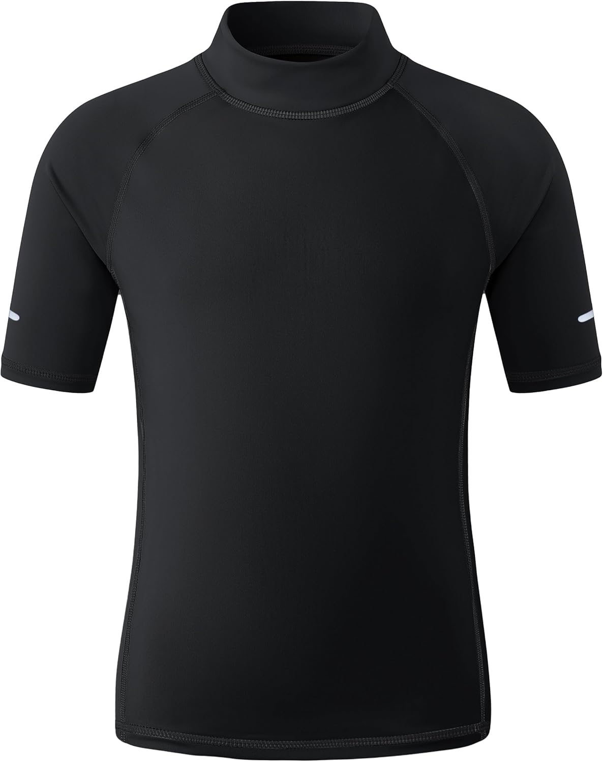 Detalle de Kids Rash Vest Short Sleeve UPF 50+ Sun Protection Rash Guard (Age 5-15) with Reflective Stripes