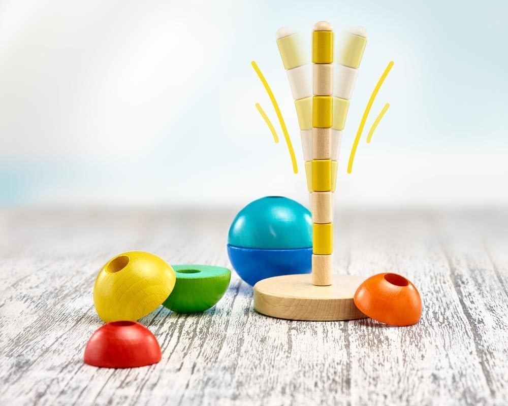 Detalle de Selecta 62002 Kugel Stapelturm – Holzspielzeug, 16 cm, Bunt