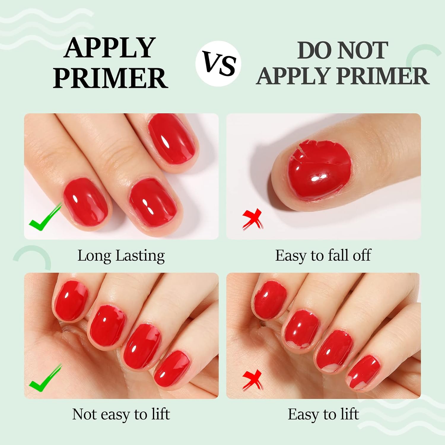 Detalle de TOMICCA Primer & Dehydrator Set für Gelnägel und Acryl – 2 x 15 ml