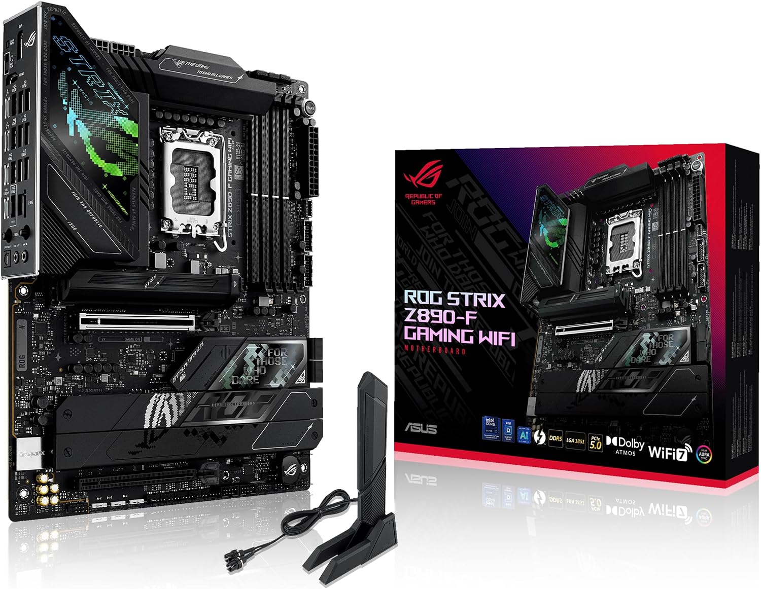 Detalle de ASUS ROG Strix Z890-F Gaming Motherboard, DDR5 5X M.2