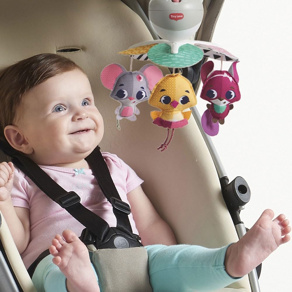 Detalle de Tiny Love Take Along Mobile 3-in-1 Musik Mobile für Babybett – Tiny Princess Tales