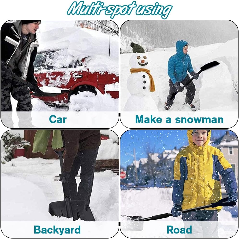 Thumbnail 5 de UMUACCAN 4-in-1 Foldable Snow Shovel with Ice Scraper