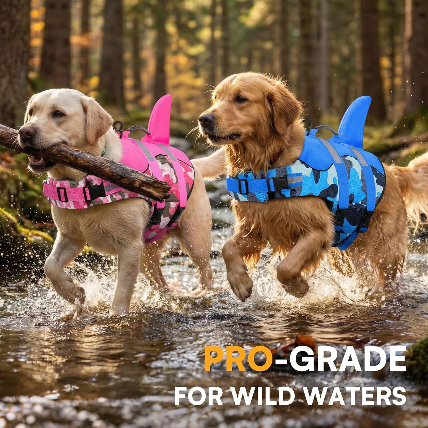 Thumbnail 6 de Queenmore Dog Swimming Vest: Adjustable Large Life Jacket with Rescue Handle