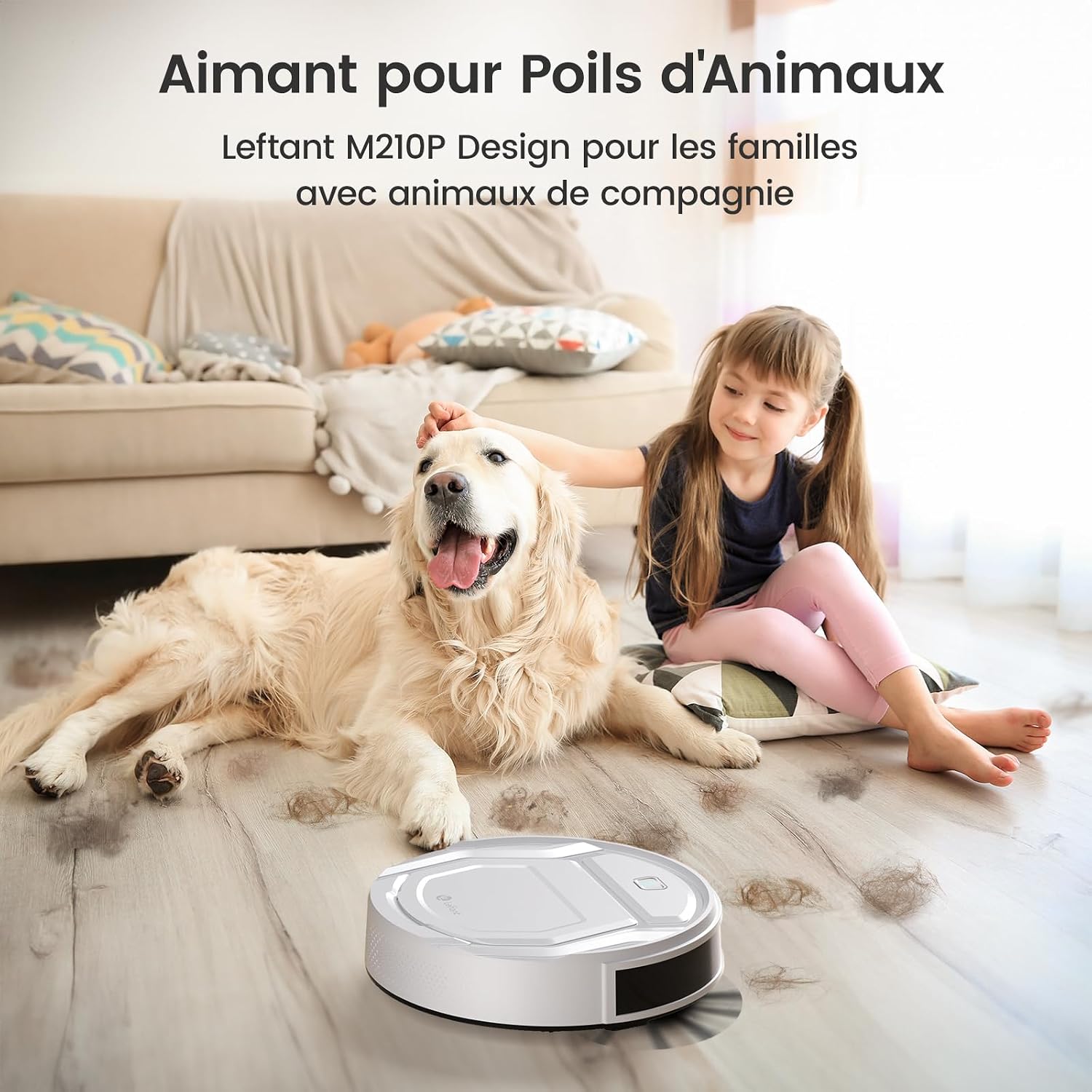 Detalle 2 de Lefant M210 aspirateur robot silencieux 3 modes