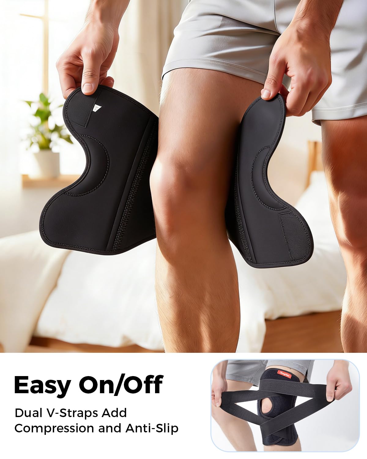 Thumbnail 3 de Medical-Grade Knee Brace for All: Adjustable, Anti-Slip Support with Side Stabilizers