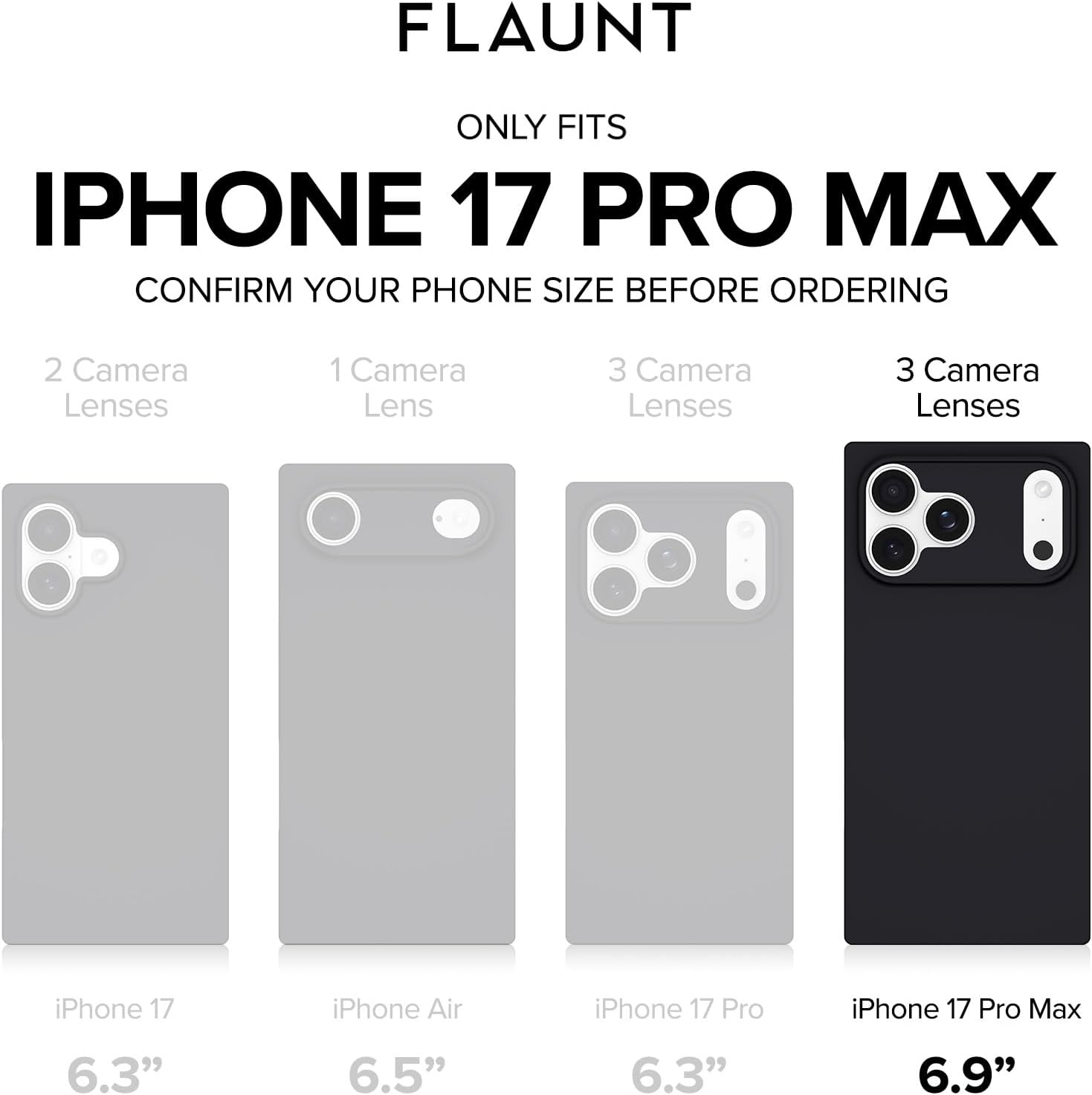 Detalle 2 de Flaunt Square Protective Case for iPhone 17 Pro Max