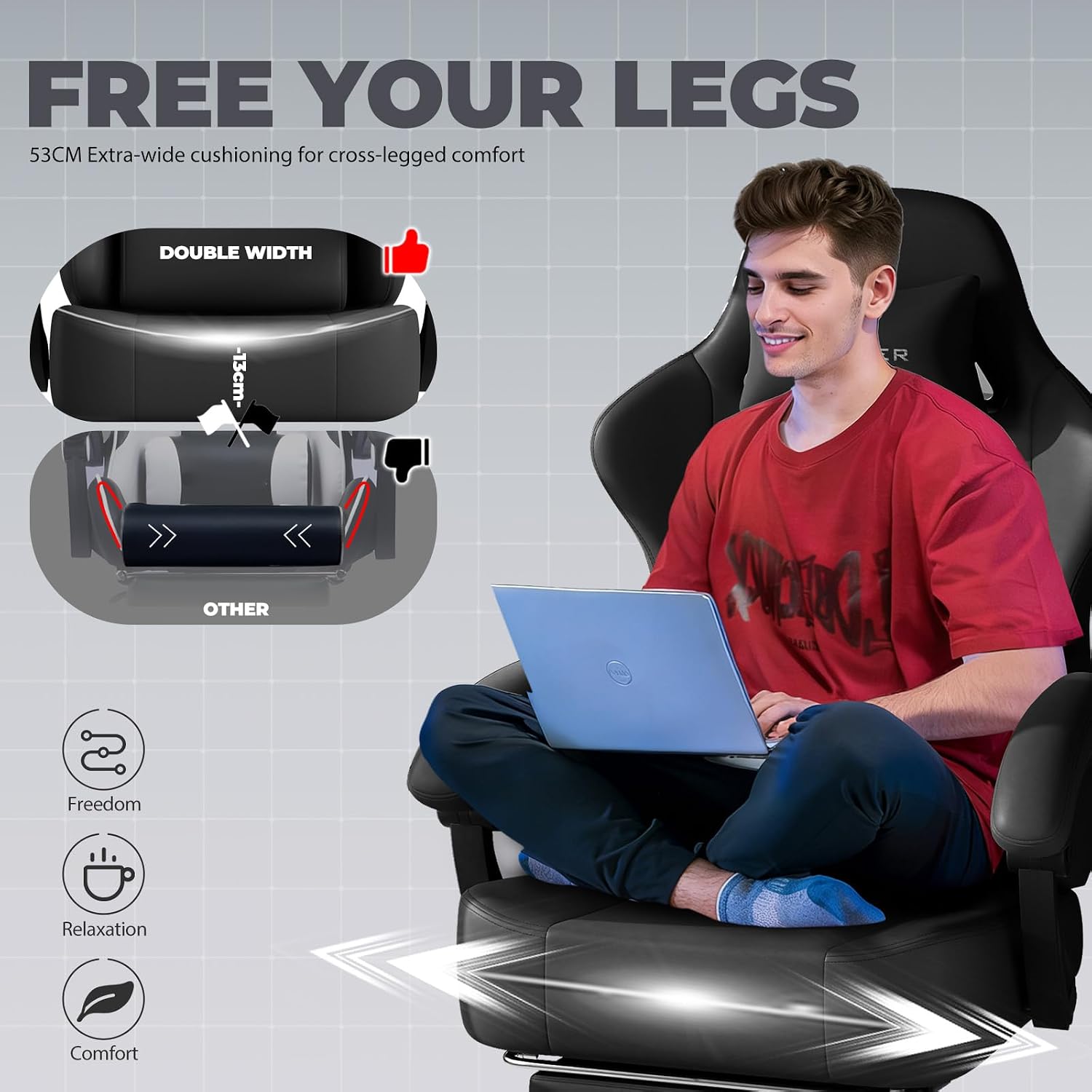Thumbnail 5 de GTPLAYER Gaming Chair with Pocket Spring Cushion