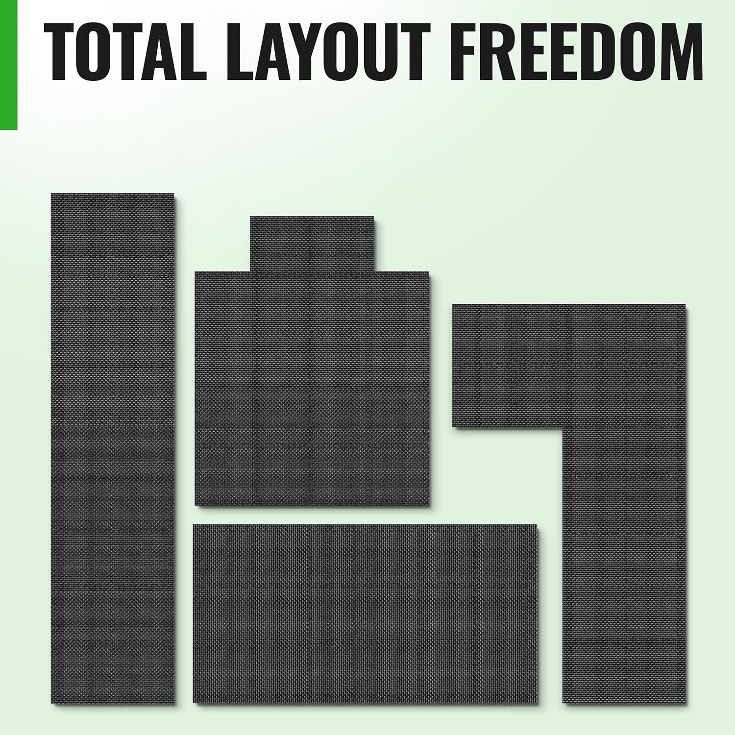 Thumbnail 6 de AthleticPro 60 x 60 cm Interlocking Gym Mats, 1.2 cm Thick, 8-Piece Set