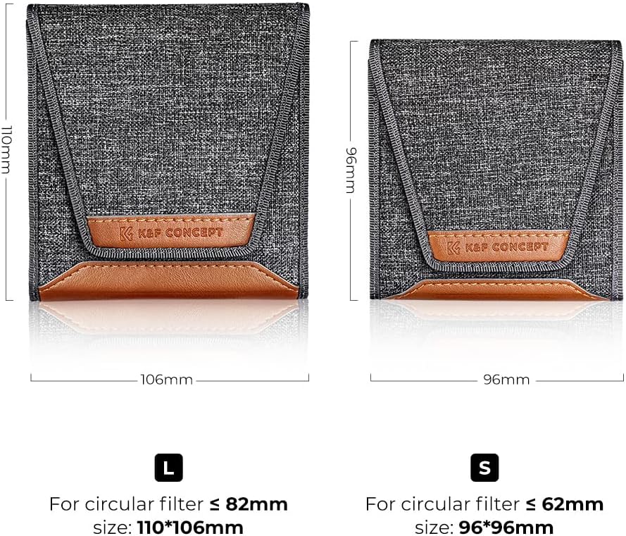 Thumbnail 3 de K&F Concept Optics Lens Filter Case (folding pouch) for up to 3 filters up to 82mm