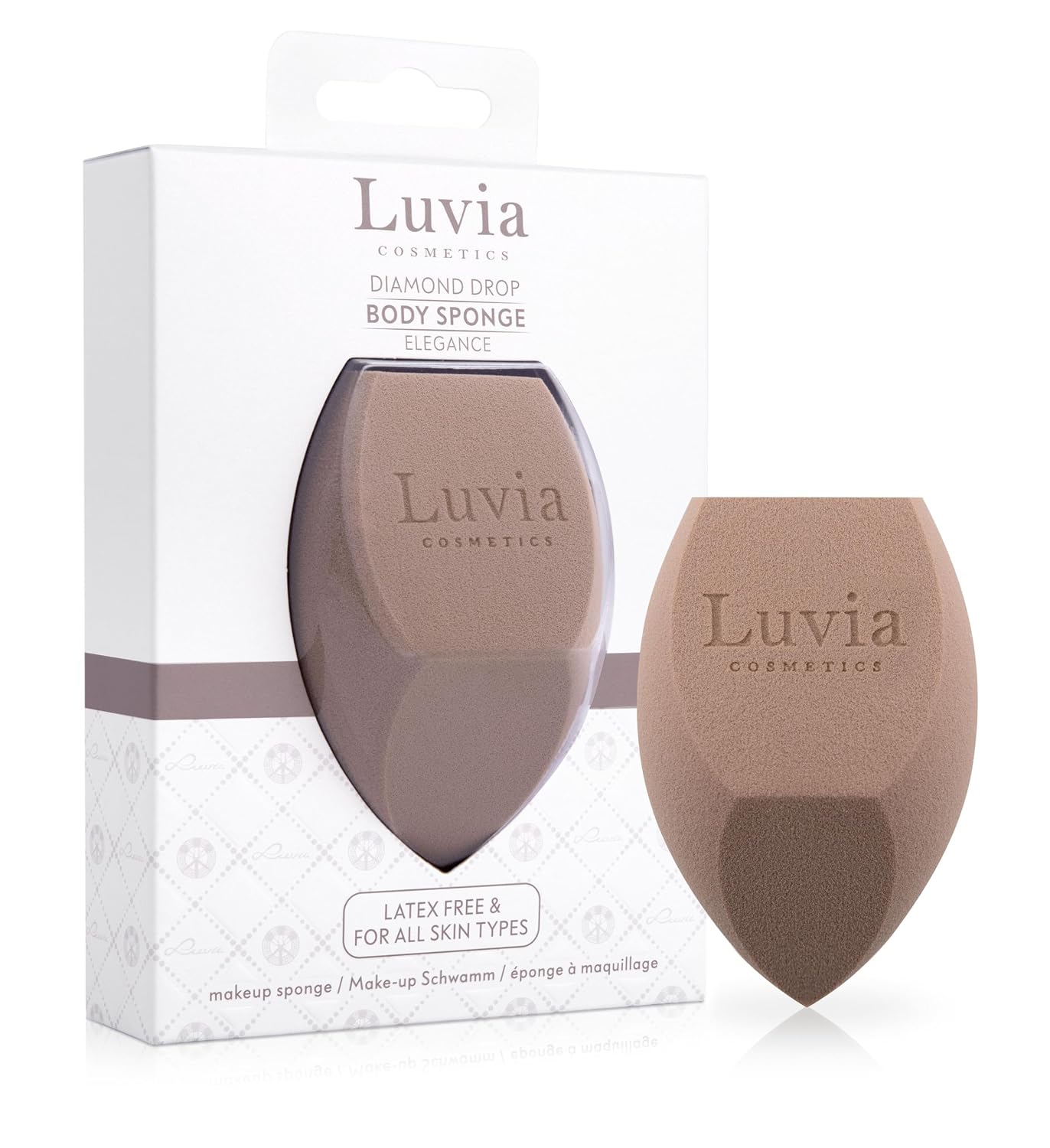 Detalle de Make-up Schwamm XXL – Extra großer Blender für Gesicht & Körper von Luvia