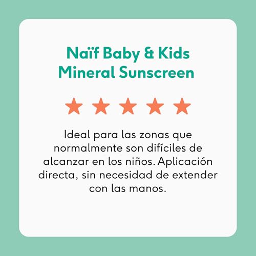 Thumbnail 5 de Naïf Crema Solar Mineral SPF 50 para Bebés y Niños, 100 ml – 0% perfume y zinc oxide, para piel sensible