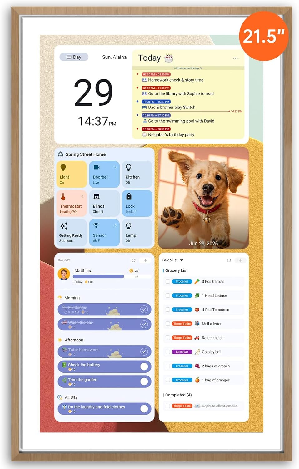 Detalle de ApoloSign 21.5" Digital Calendar 21.5-inch