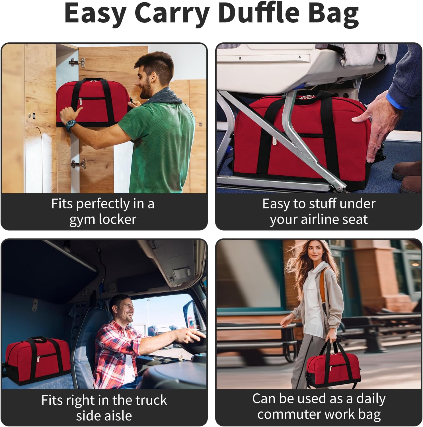 Thumbnail 1 de YoKelly Small Duffle Bag 14 inch Carry On Mini Duffel – Lightweight Gym and Travel Companion