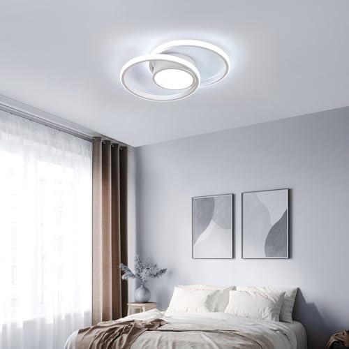 Thumbnail 7 de Comely Plafoniera LED rotonda da soffitto 42W, 4800LM, 6500K – Design Moderno, Bianco