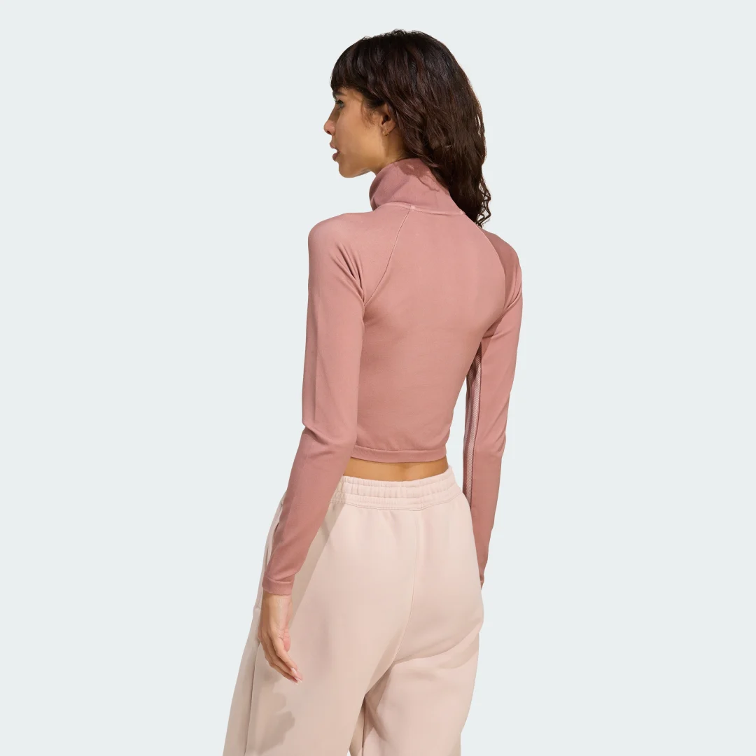Thumbnail 1 de Chaqueta sin costuras Firebird de Adidas – Rosa, para uso diario y entreno ligero