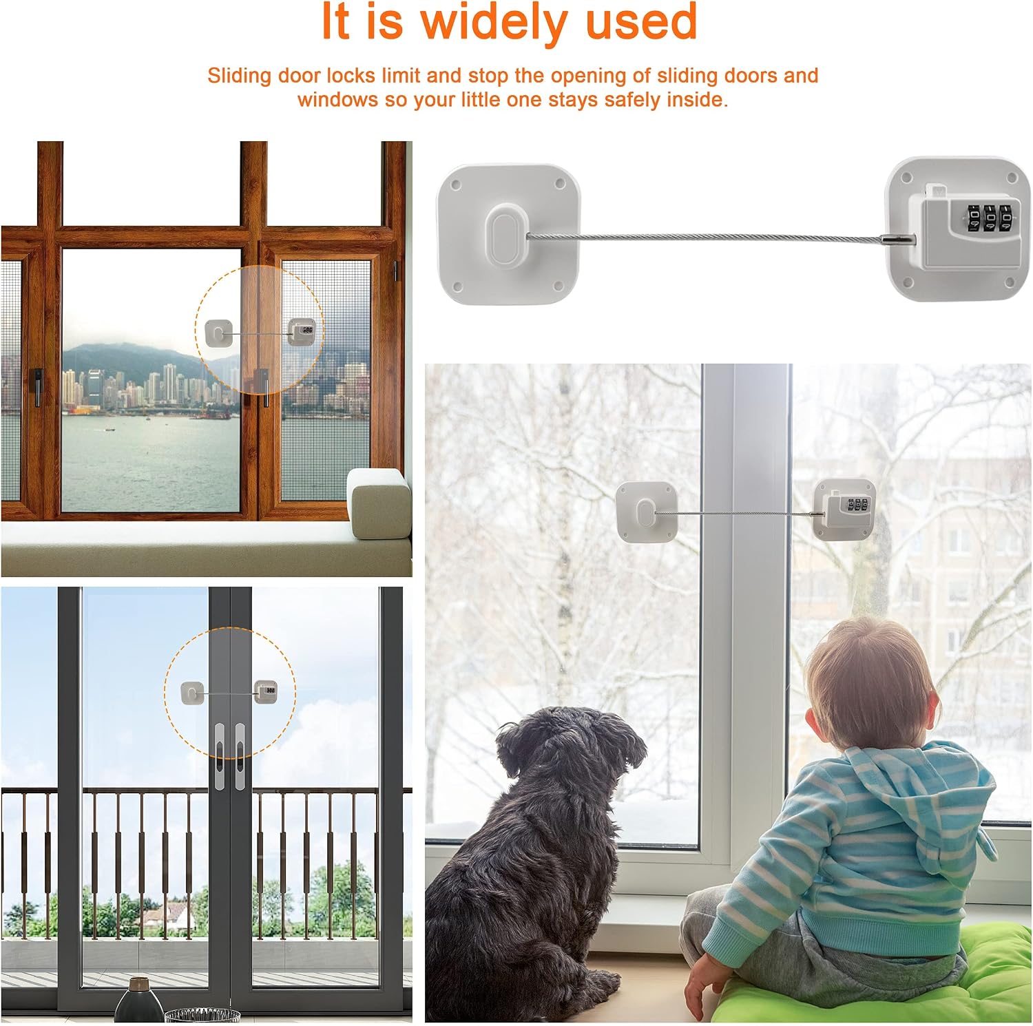 Thumbnail 4 de Evilsoul Password Fridge Lock: 2-Pack, 3D Password Lock with 3M Adhesive for Child Safety
