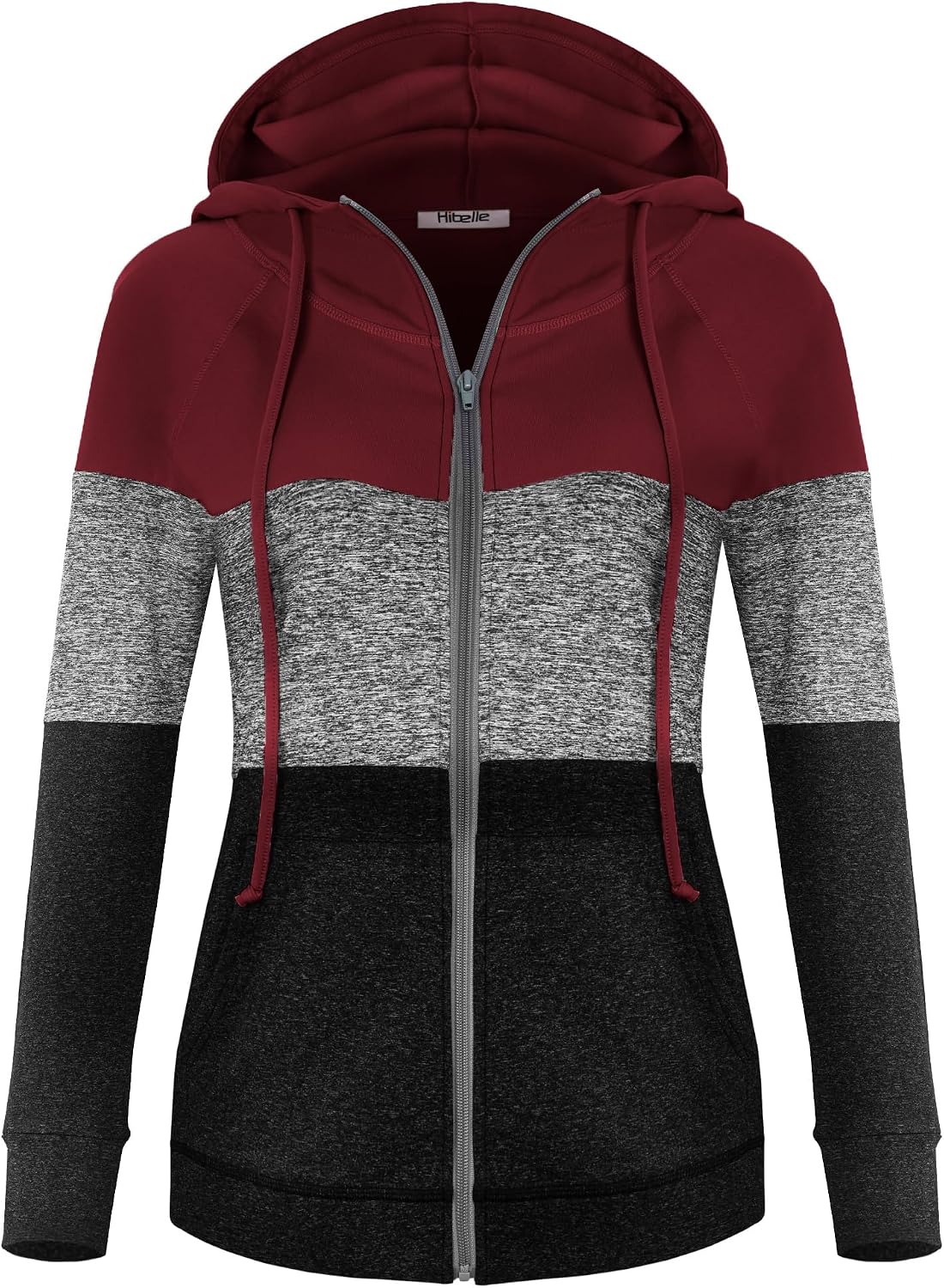 Detalle 1 de Hibelle Women's Full-Zip Fleece-Lined Hoodie