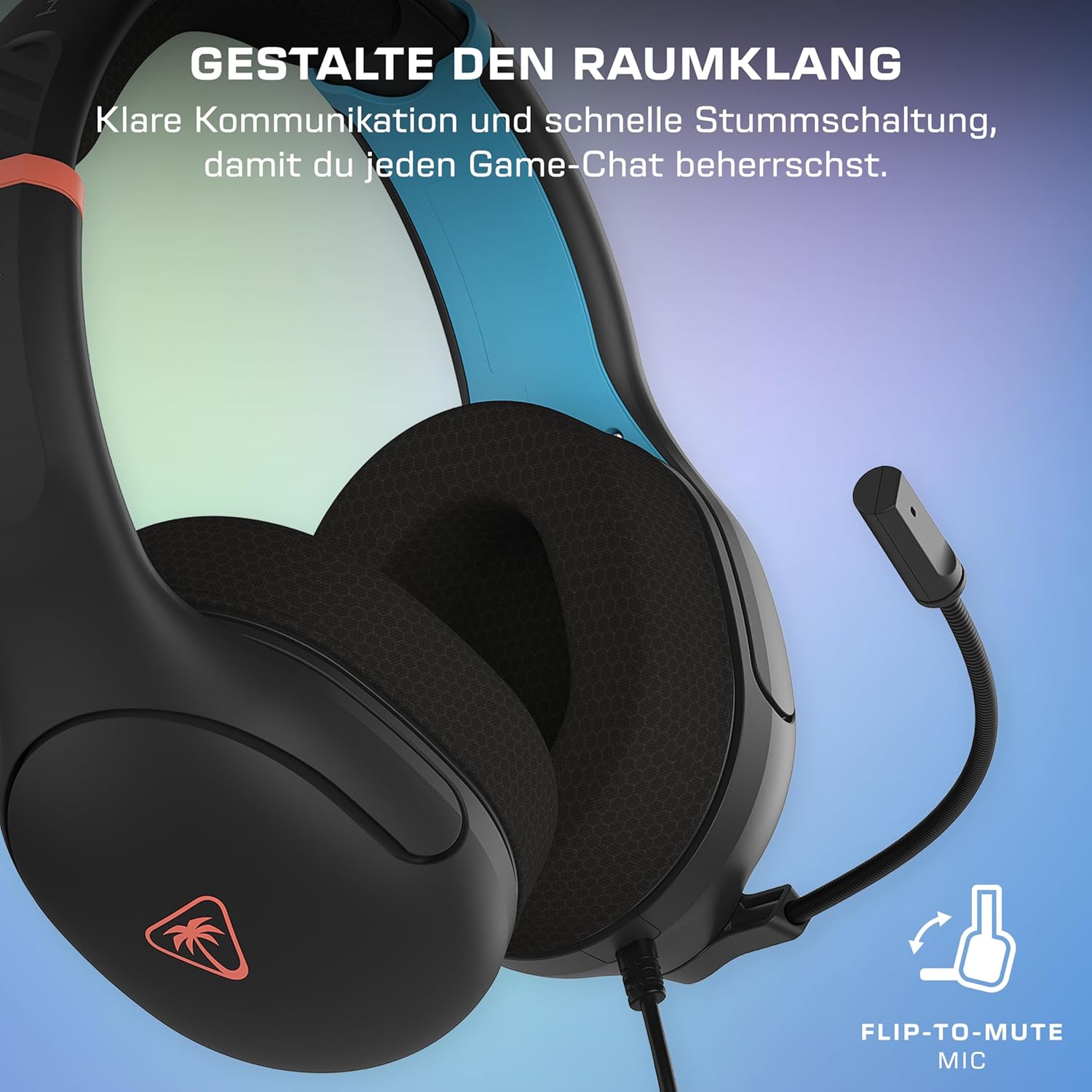 Detalle de Turtle Beach Airlite Fit Wired Gaming Headset (Nintendo Switch lizenziert) – anthrazitschwarz