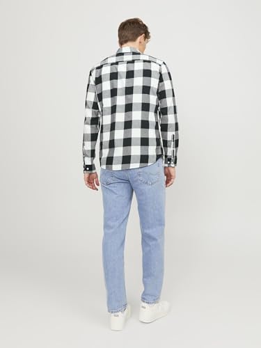 Detalle de JACK & JONES Jjegingham Camisa Twill L/S Noos, XL 👔