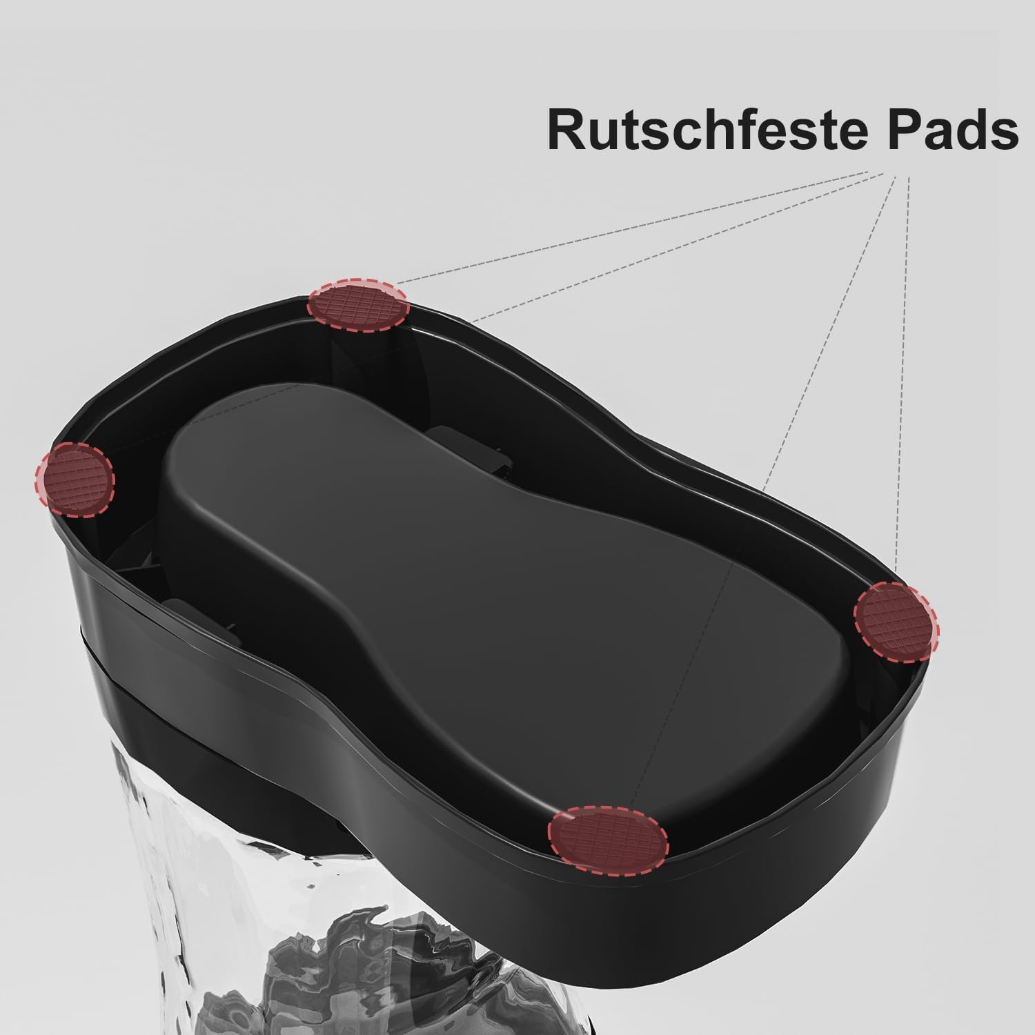 Thumbnail 5 de Gardner Pet 3.85L Gravitation Wasserspender für Katzen – Edelstahlnapf, BPA-frei, ohne Strom