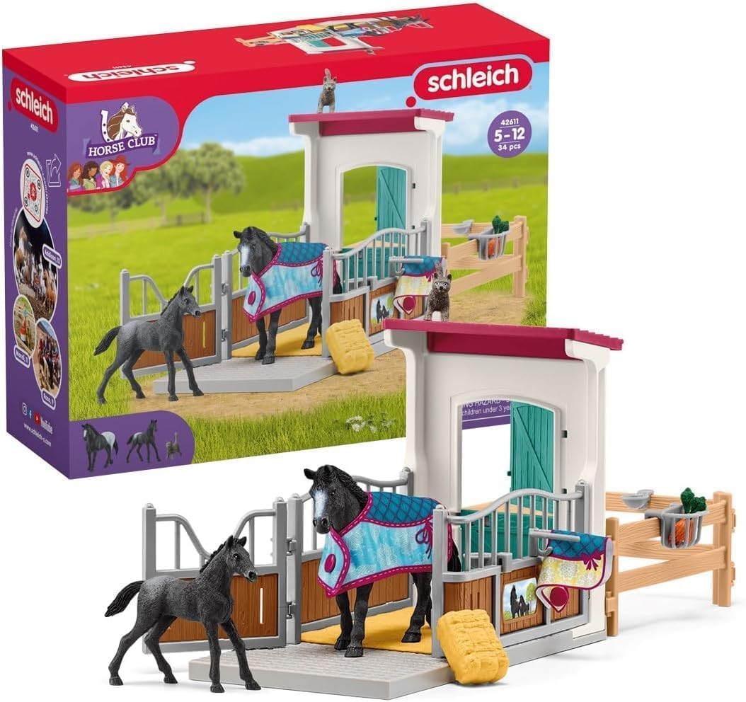 Detalle de SCHLEICH Horse Club Pferdebox 34 Teile đŽ