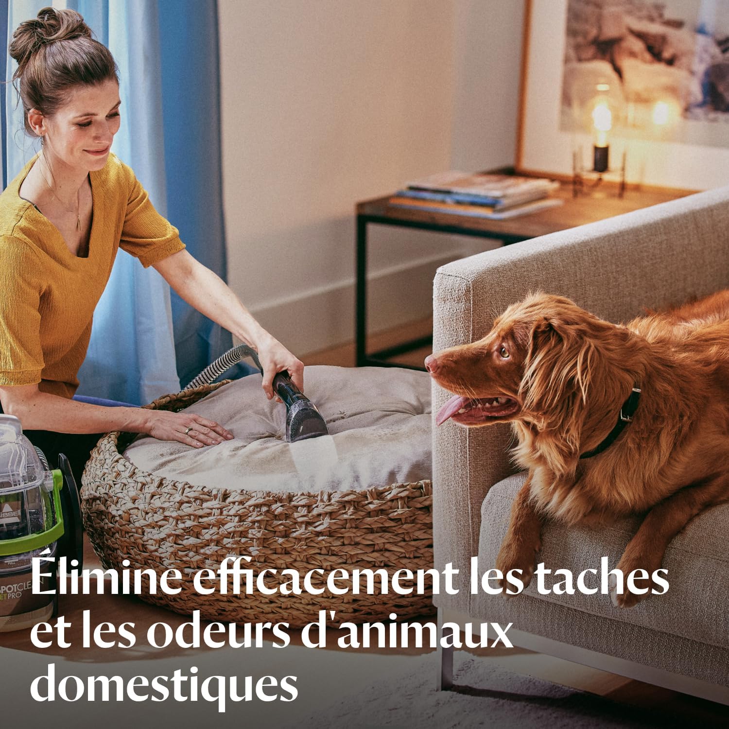 Detalle de BISSELL SpotClean Pet Pro – Shampouineuse canapé et tapis, 750 W