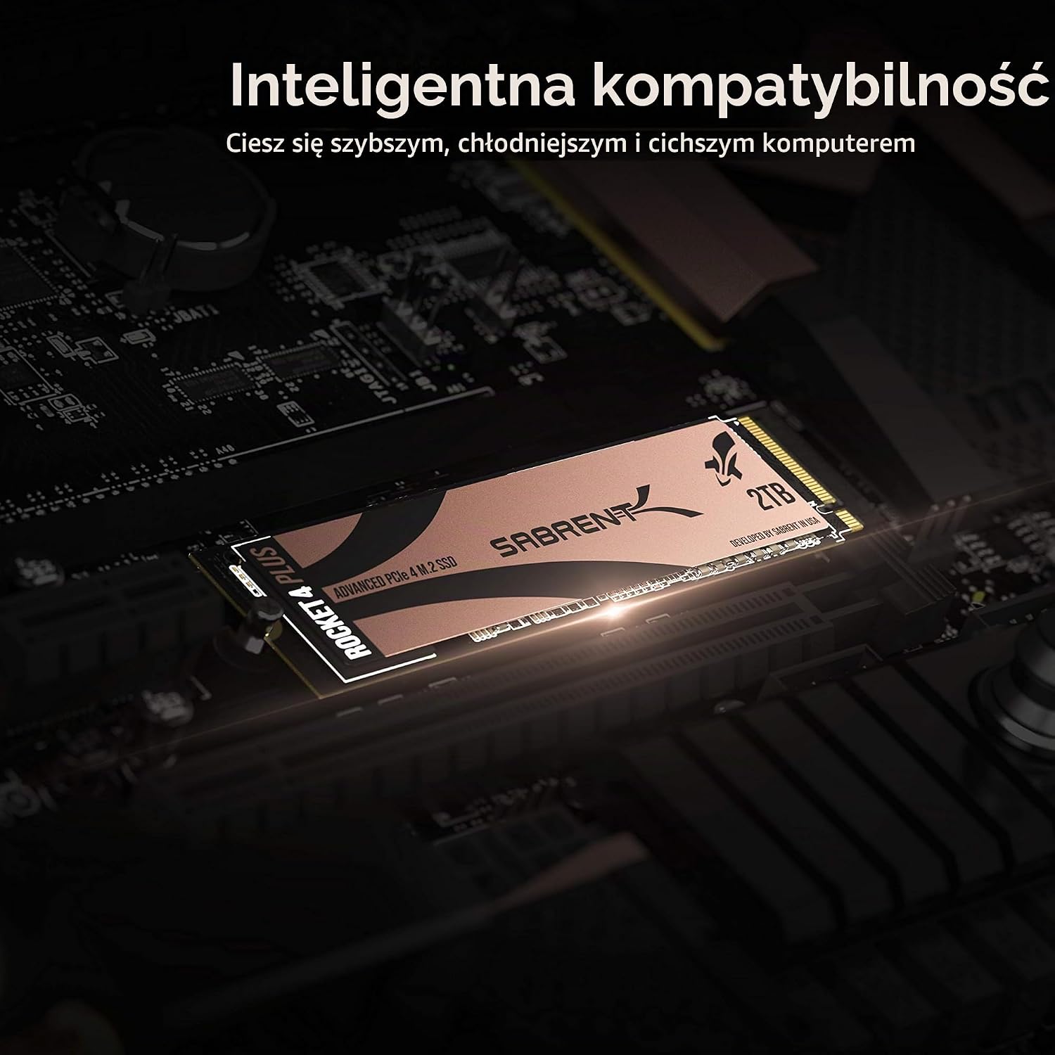 Detalle 2 de Sabrent 2TB Rocket 4 PLUS SB-RKT4P-2TB, SSD NVMe PCIe 4.0 M.2 2280