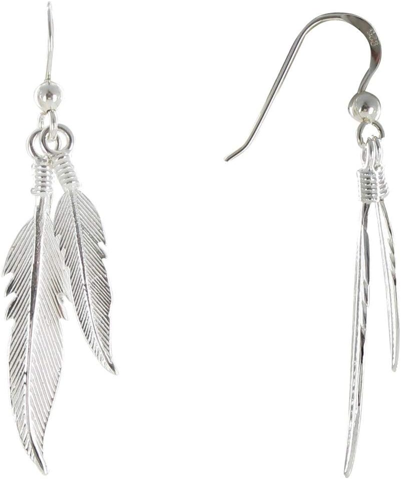 Thumbnail 3 de Les Poulettes Bijoux – Gioco in argento 925 con piume: collana e orecchini