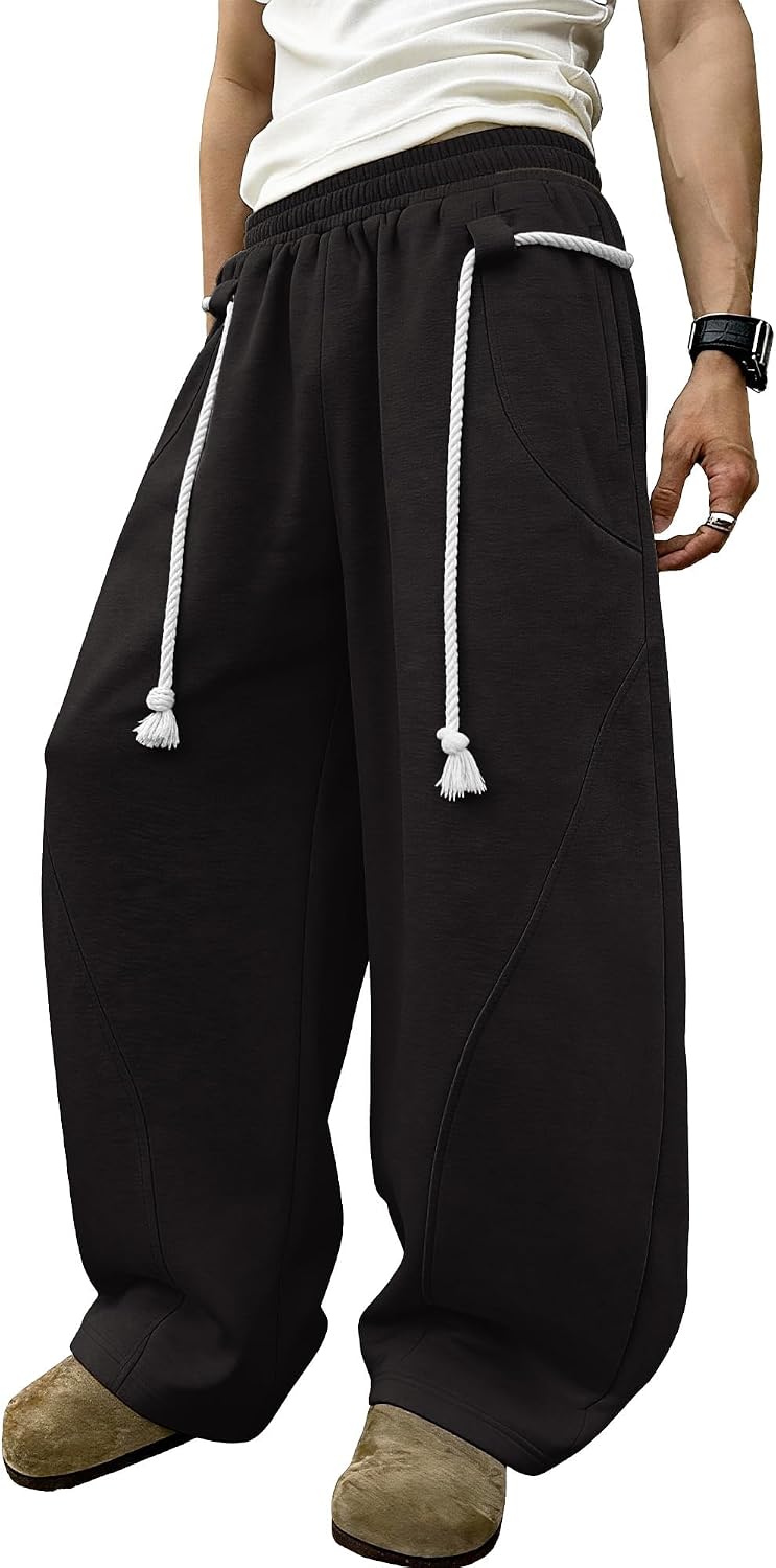 Detalle de PLEPAN Baggy Sweatpants with Elastic Waist
