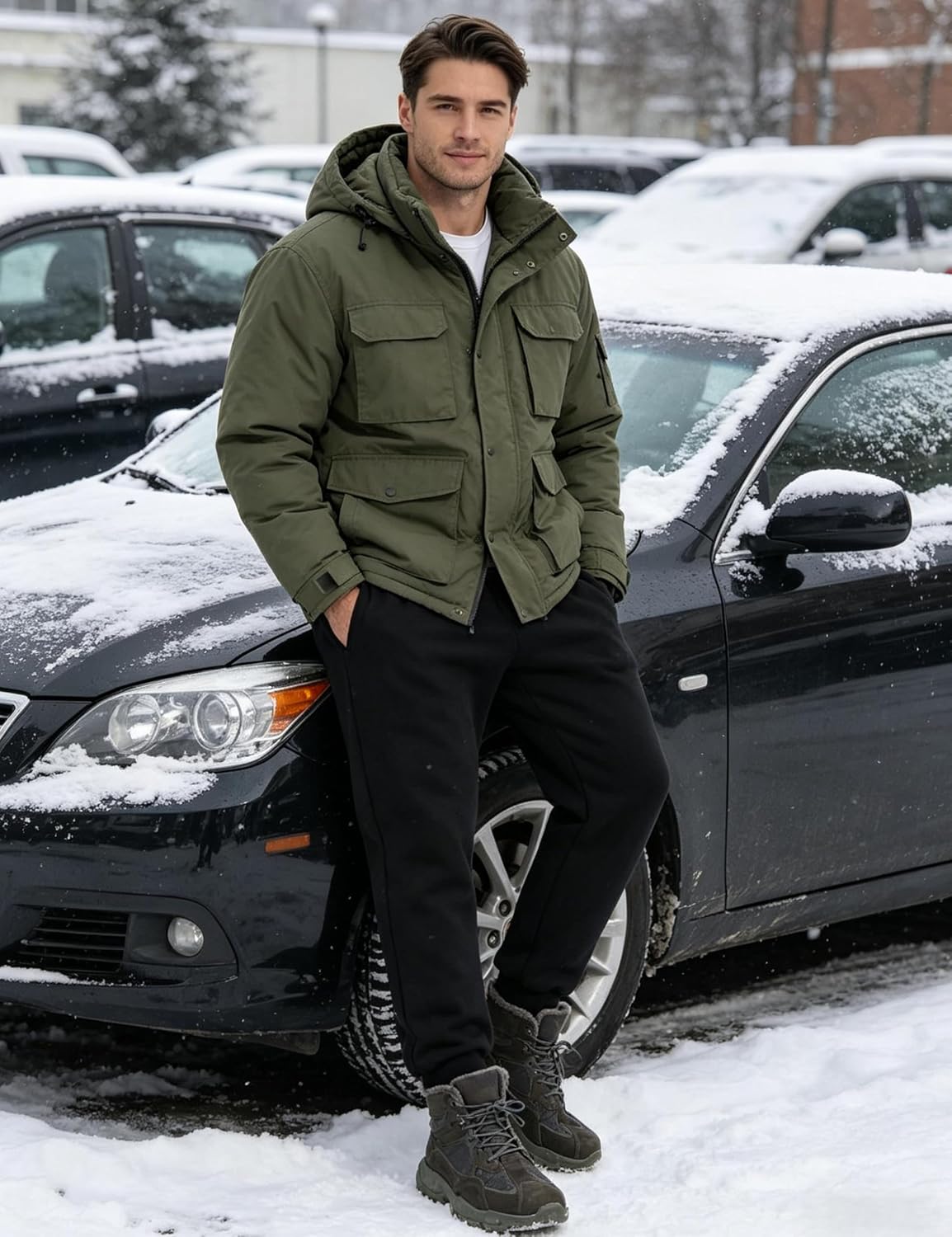 Thumbnail 5 de Yeokou Sherpa Lined Thermal Joggers