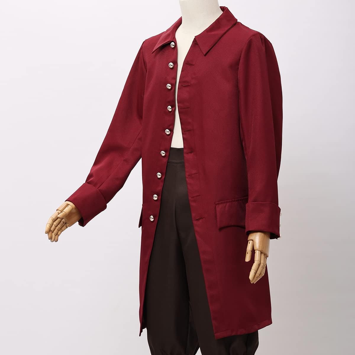 Thumbnail 4 de BLESSUME Men’s Colonial Renaissance Pirate Coat (single-breasted) – costume outerwear