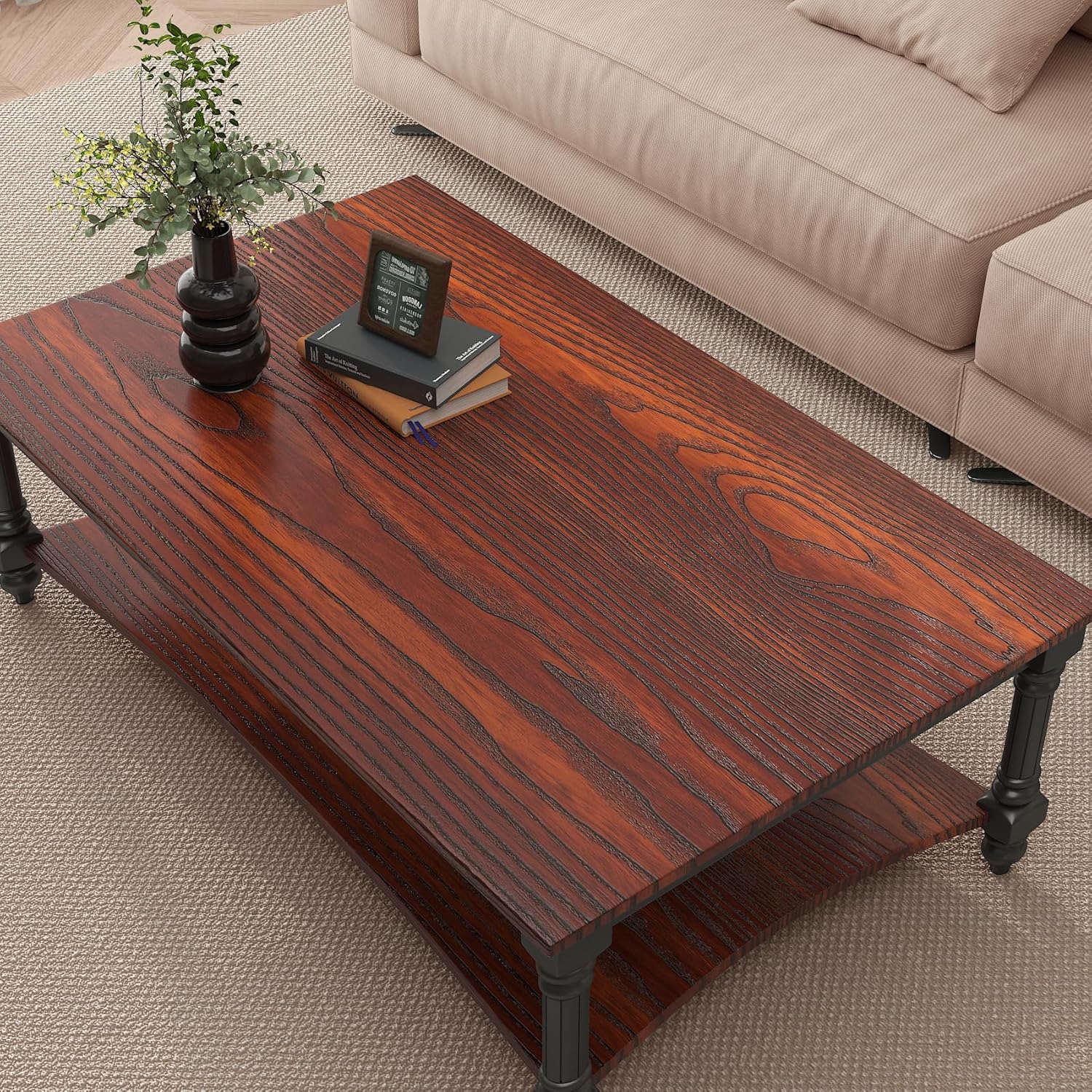 Thumbnail 3 de Yenhome Klebefolie Möbel Holzoptik Dunkel 60x300 cm – Selbstklebende Folie für Möbel, Tisch und Küche