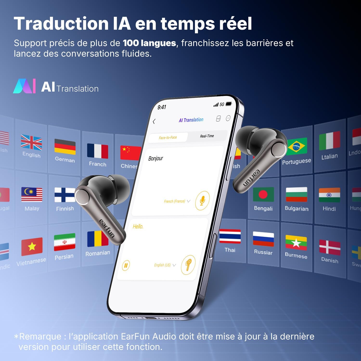 Thumbnail 4 de EarFun Air Pro 4+ : écouteurs Bluetooth 6.0 avec ANC adaptative, aptX Lossless et jusqu’à 54 h d’autonomie
