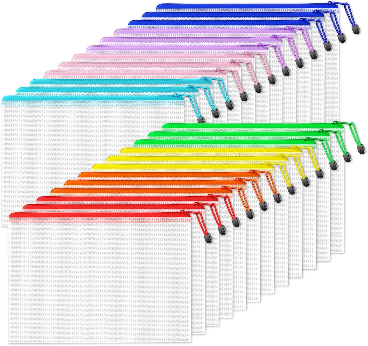 Detalle de SUNEE Plastic Wallets A3 24 Pack