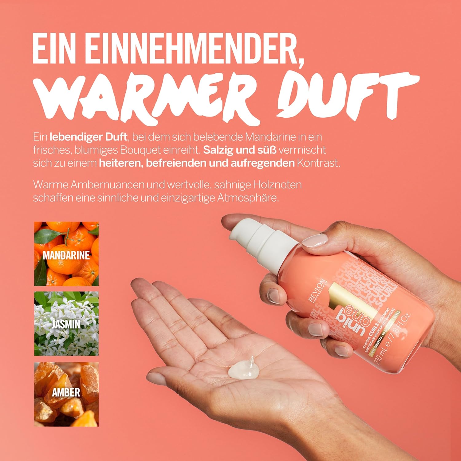 Thumbnail 2 de Revlon Professional UniqOne Curls Treatment Leave-in für Locken & krauses Haar (230 ml) – Anti-Frizz & Hitzeschutz, vegan