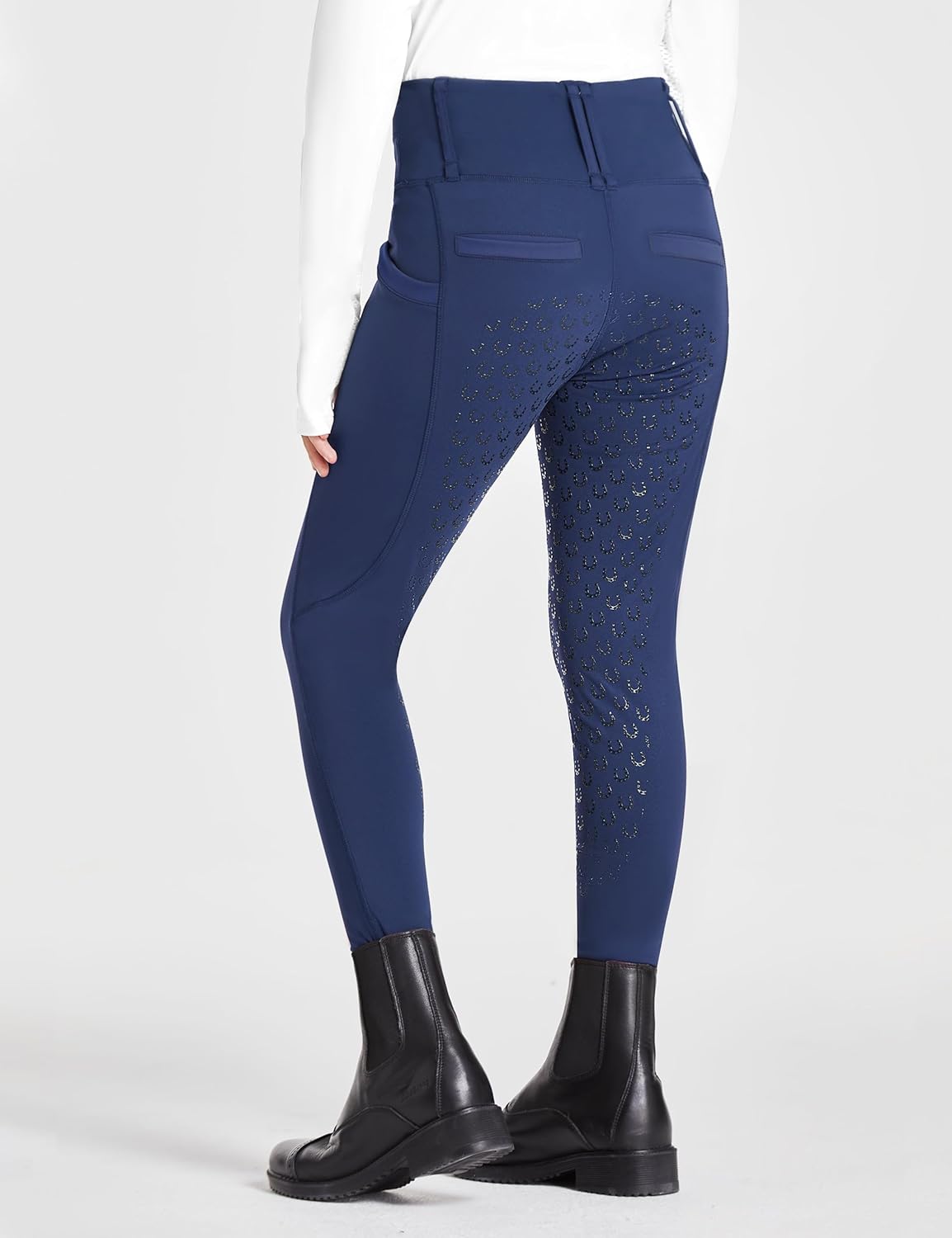 Thumbnail 1 de FitsT4 Sports Kinder Reithose Mädchen mit Vollsitz-Silikon, hoher Taille und Taschen