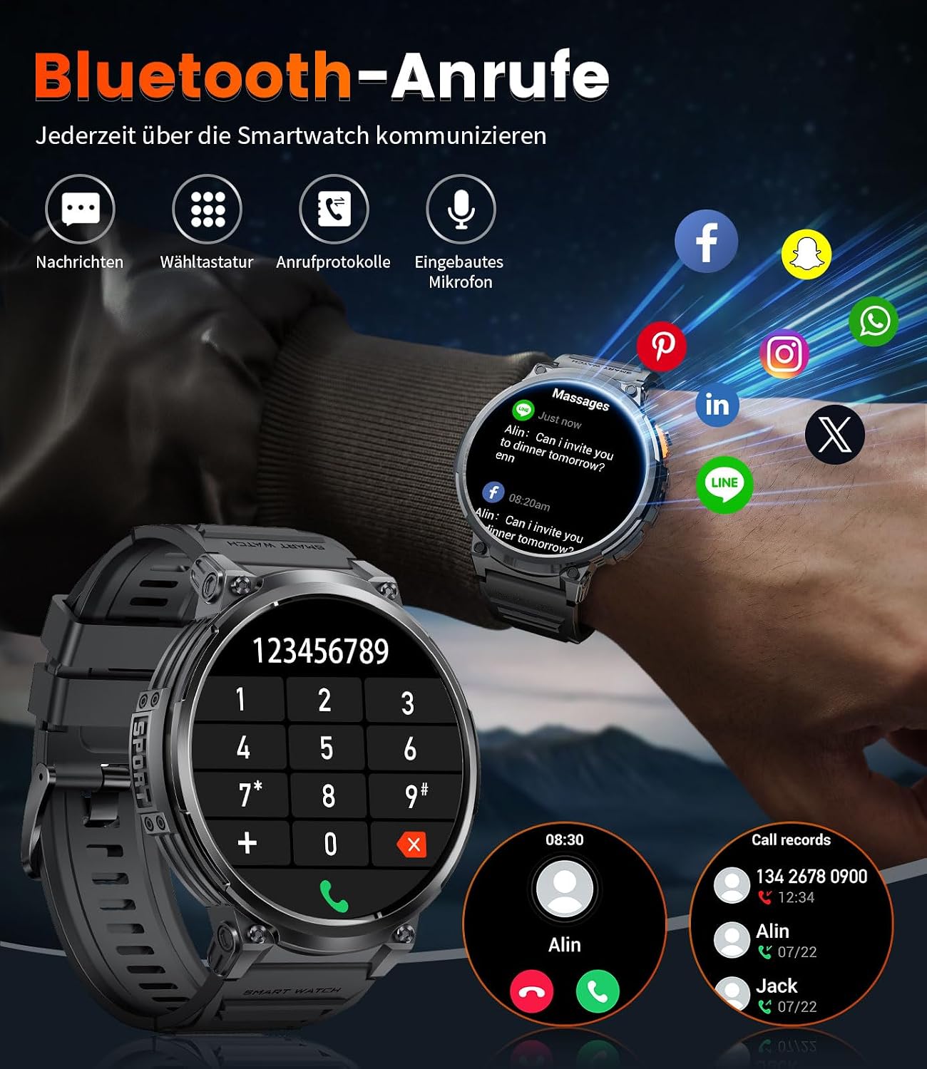 Thumbnail 6 de DREMAC FV6 smartwatch 1,85" 730 mAh