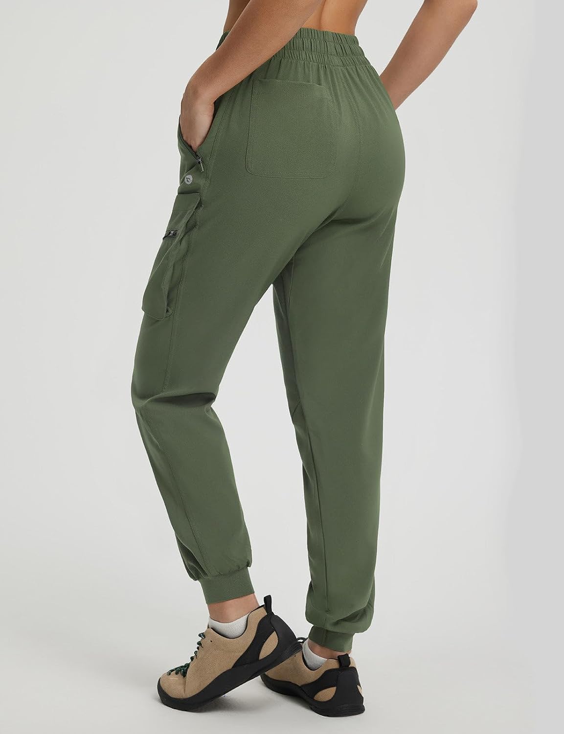 Detalle 2 de Baleaf Women's Ripstop Hiking Pants with 6 Pockets – Water Resistant, Lightweight Joggers