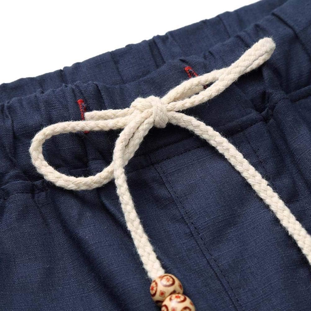 Thumbnail 1 de JustSun Men’s Summer Shorts with Pockets: Casual, Breathable Linen Comfort