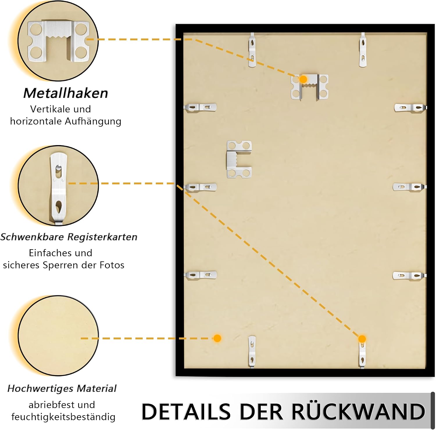 Thumbnail 6 de Tinkeps 3er Pack Bilderrahmen 30x40 cm Schwarz