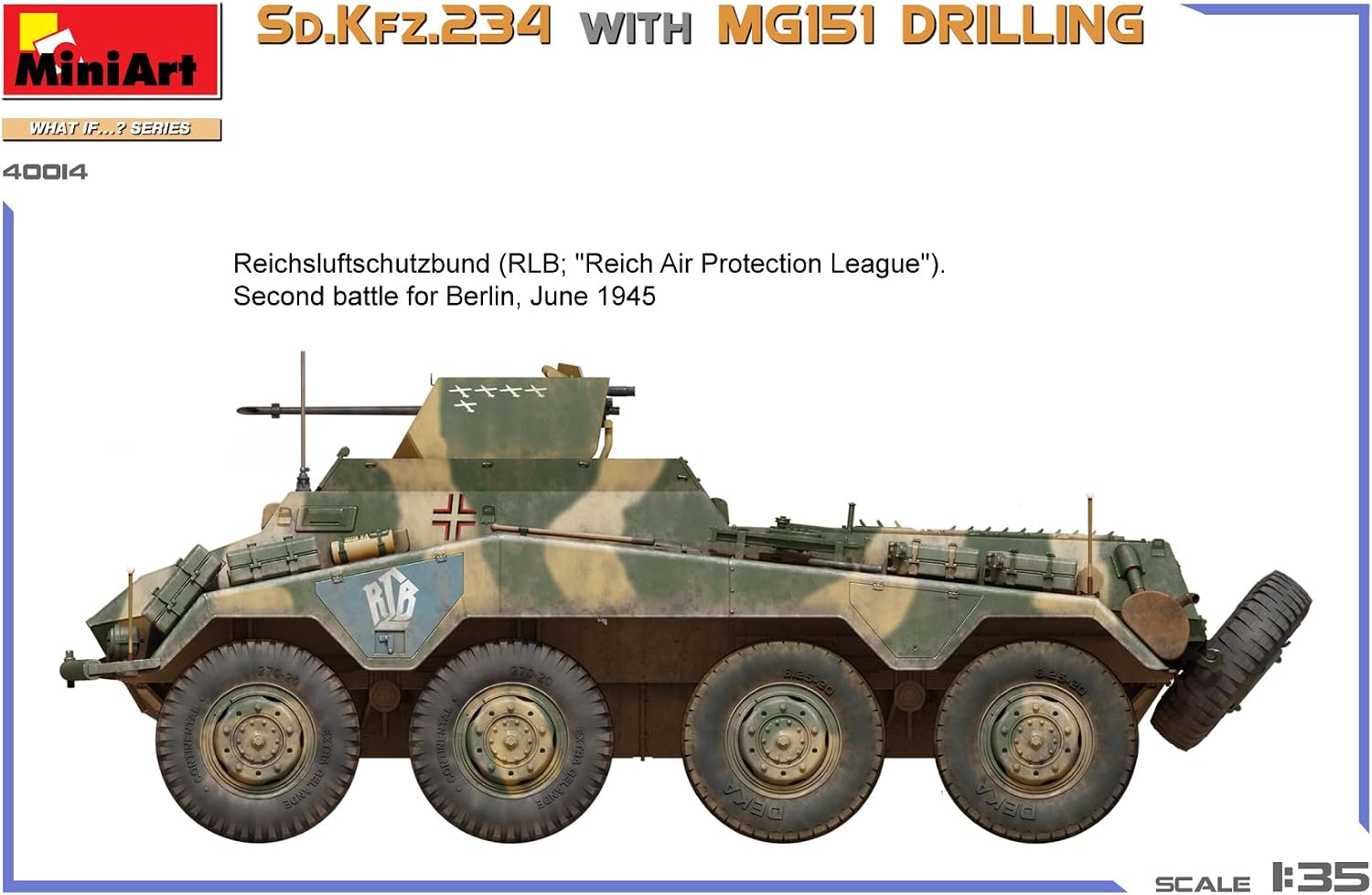 Thumbnail 5 de MiniArt 40014 Sd. Kfz. 234 1:35 – model plastikowy z MG151 Drilling