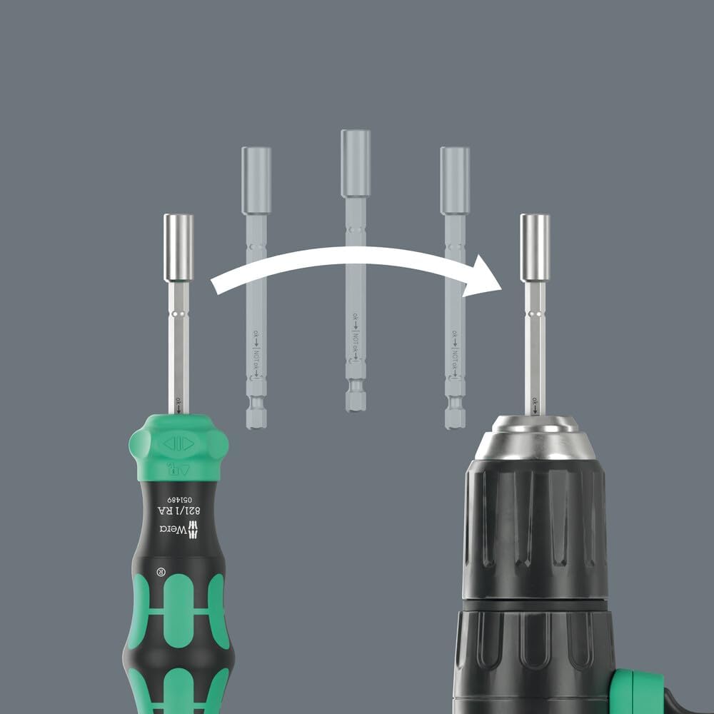 Detalle de Wera Kraftform Kompakt 28 RA 1 ratchet screwdriver set (6 pieces)