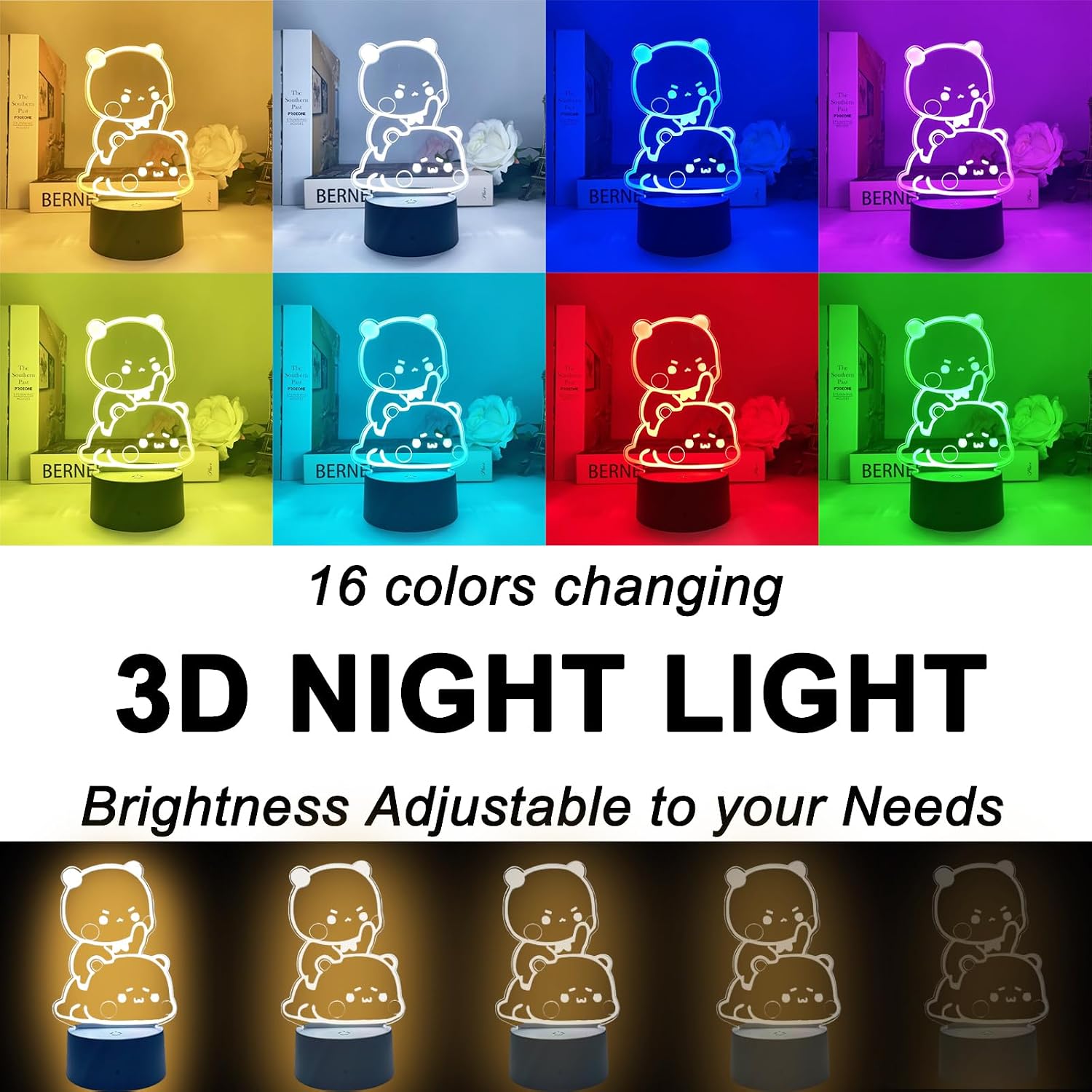 Detalle de Scyagolila Bear-Shaped 3D Night Light