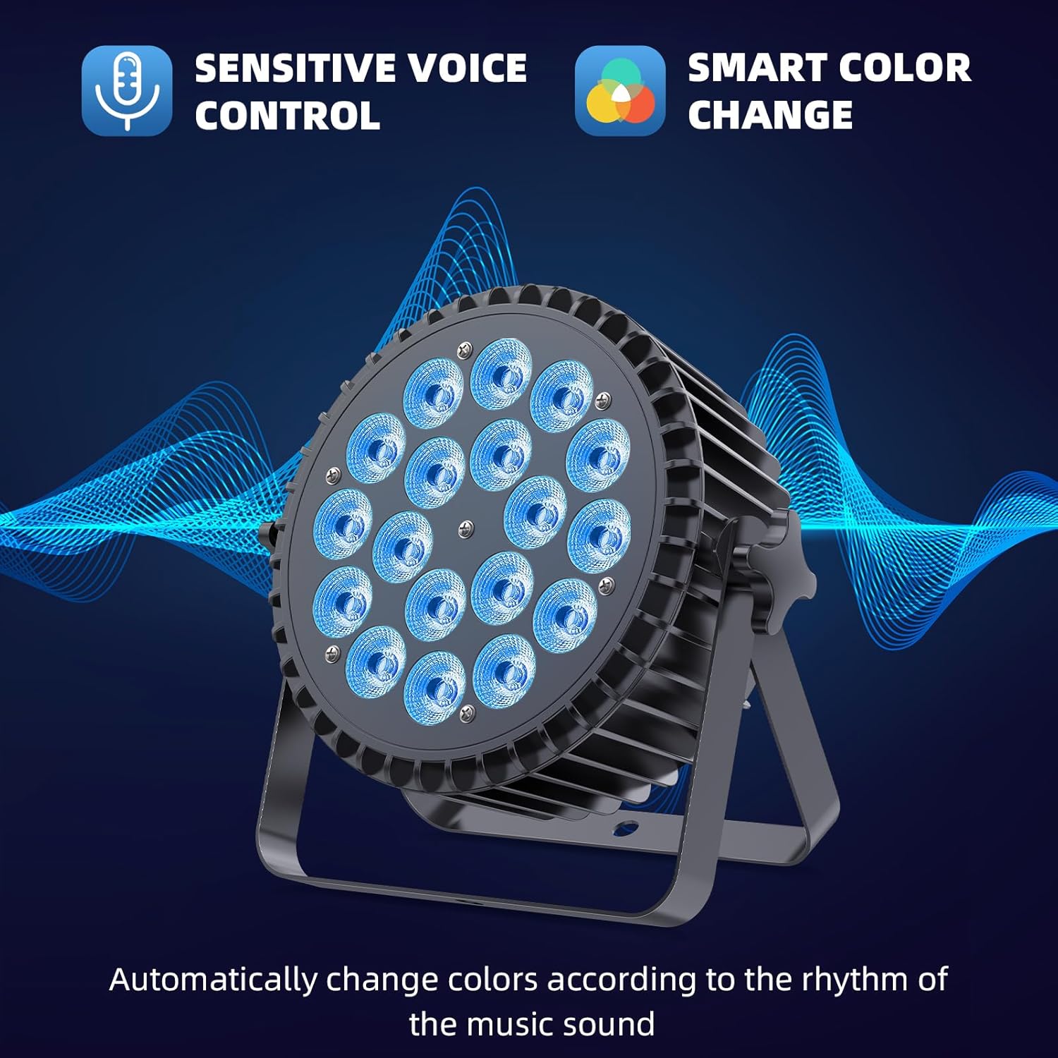 Thumbnail 3 de Ukfog RGBWA UV Focos Par LED 200W 🎉 Luces Escénicas Multifunción