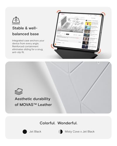 Thumbnail 8 de MOFT Dynamic Folio Case Stand for iPad Pro 11 inch (M5 2025 / M4 2024) – Jet Black