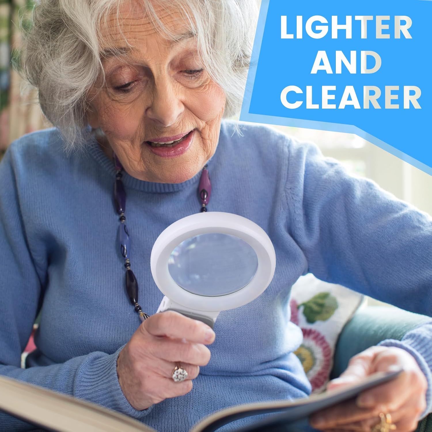 Thumbnail 6 de Magnifying Glass with Light and Stand 18 LED 🔎
