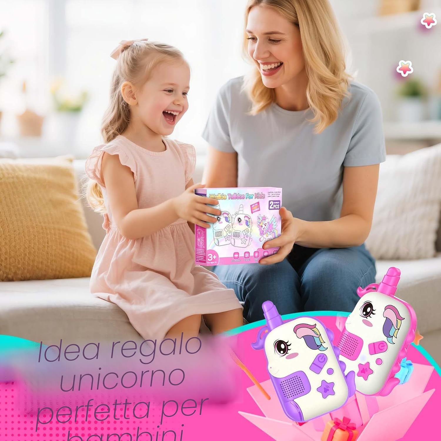 Thumbnail 6 de Walkie-Talkie Bambina Ricaricabili per 3–8 anni